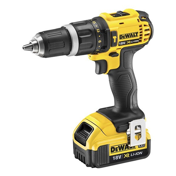 Yellow Dewalt Cordless Hammer Driver Drill Dcd776s2