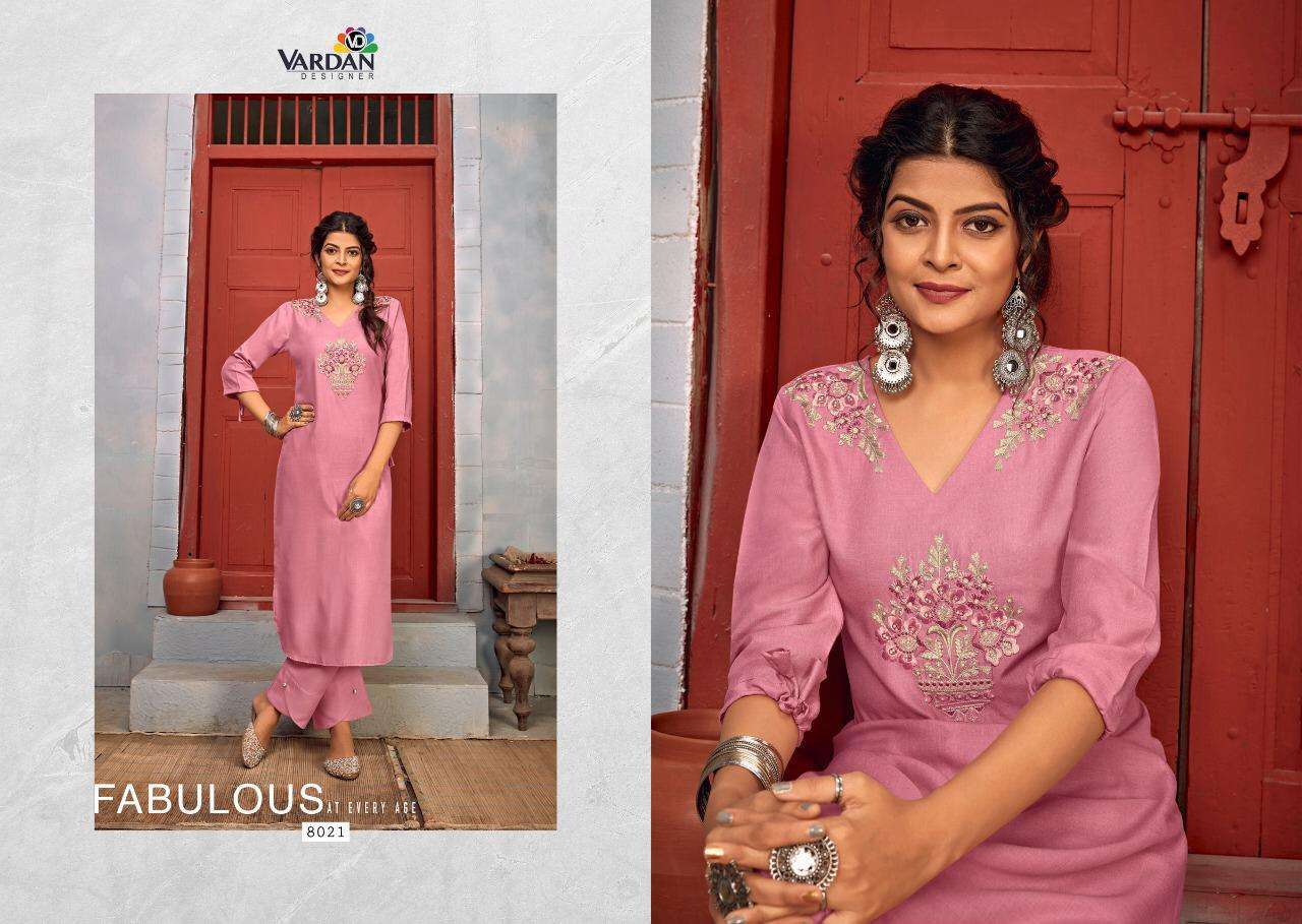 Multi Color Vardan Designer Jhumka Vol 2 Rayon With Embroidery Work Kurti Catalog