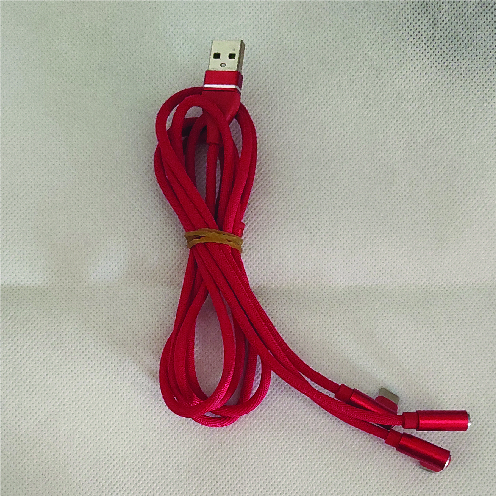 Fabric Braided Data Cable Display Color: Color