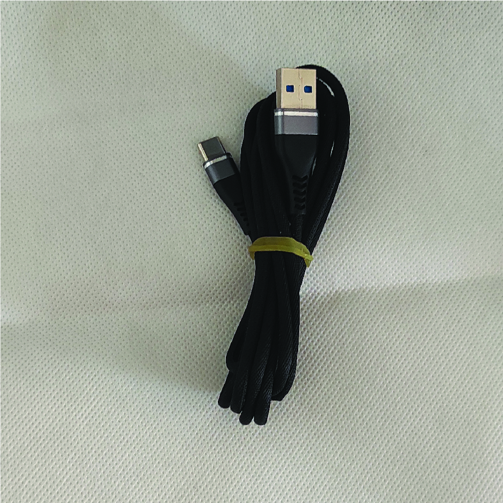 Fabric Braided Data Cable Display Color: Color