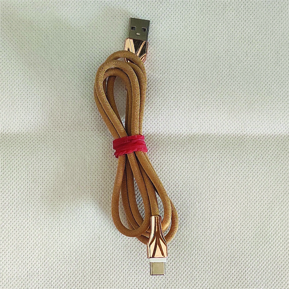 Fabric Braided Data Cable Display Color: Color