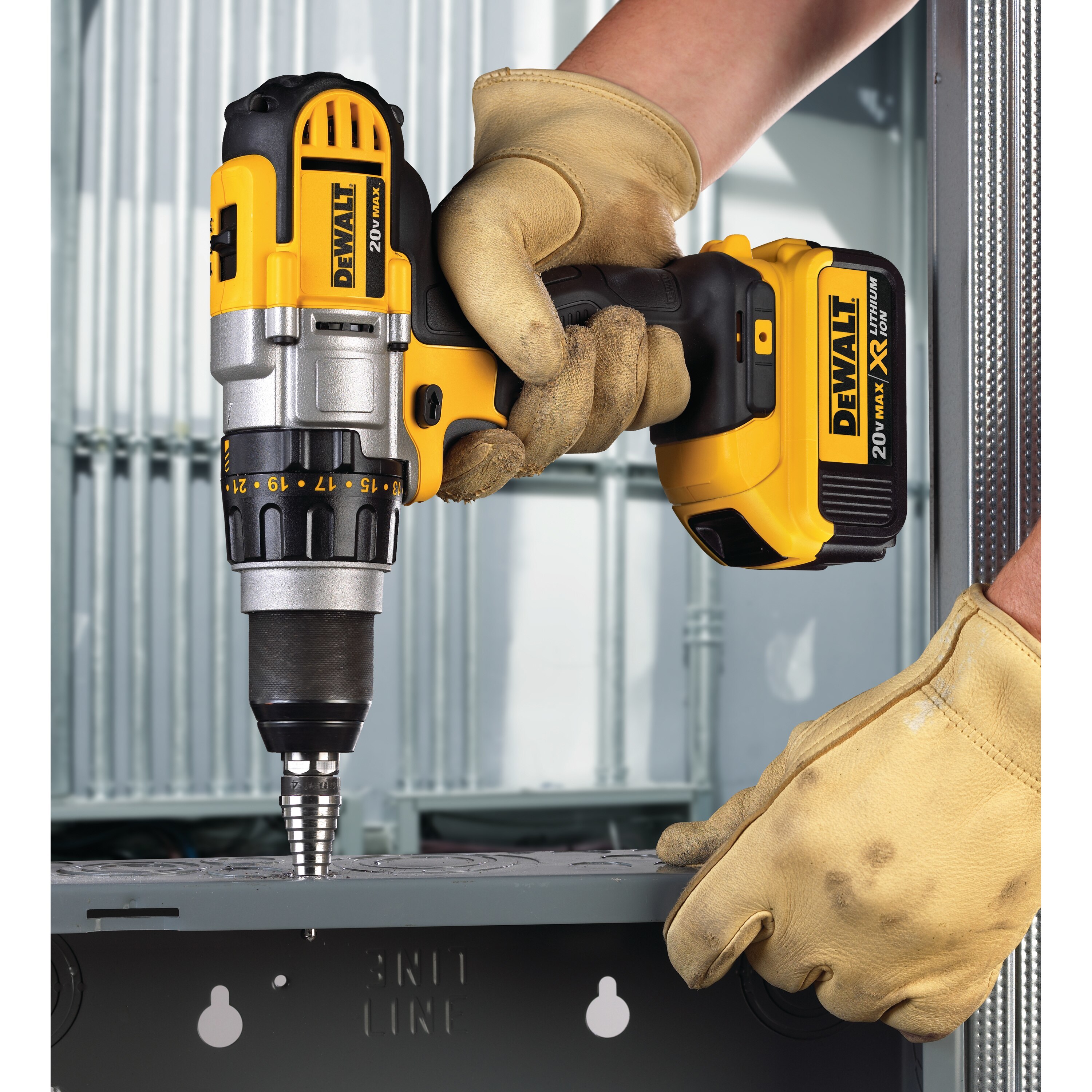Yellow Dewalt Dcd980m2 Drill