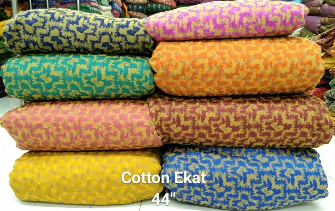 Cotton Ikat Fabrics - 100 Cm Length, 44 Inch Width | Washable, Available In Light & Dark Colors, Ideal For Multipurpose Use