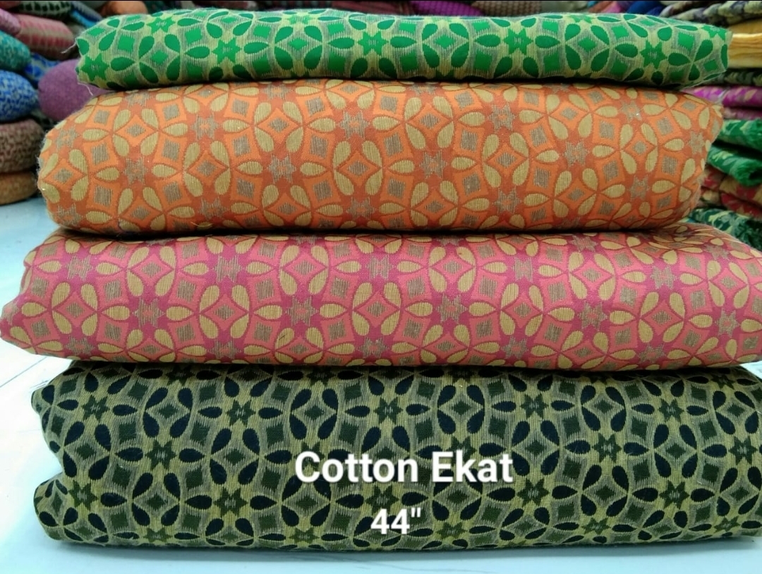 Cotton Ikat Fabrics - 100 Cm Length, 44 Inch Width | Washable, Available In Light & Dark Colors, Ideal For Multipurpose Use