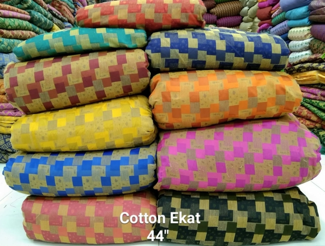 Cotton Ikat Fabrics - 100 Cm Length, 44 Inch Width | Washable, Available In Light & Dark Colors, Ideal For Multipurpose Use