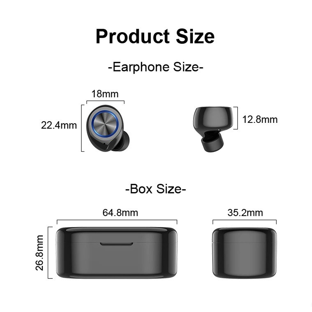 Airdots Tws True Wireless Earbuds With Type C Charging Battery Backup: 24hrs Hours