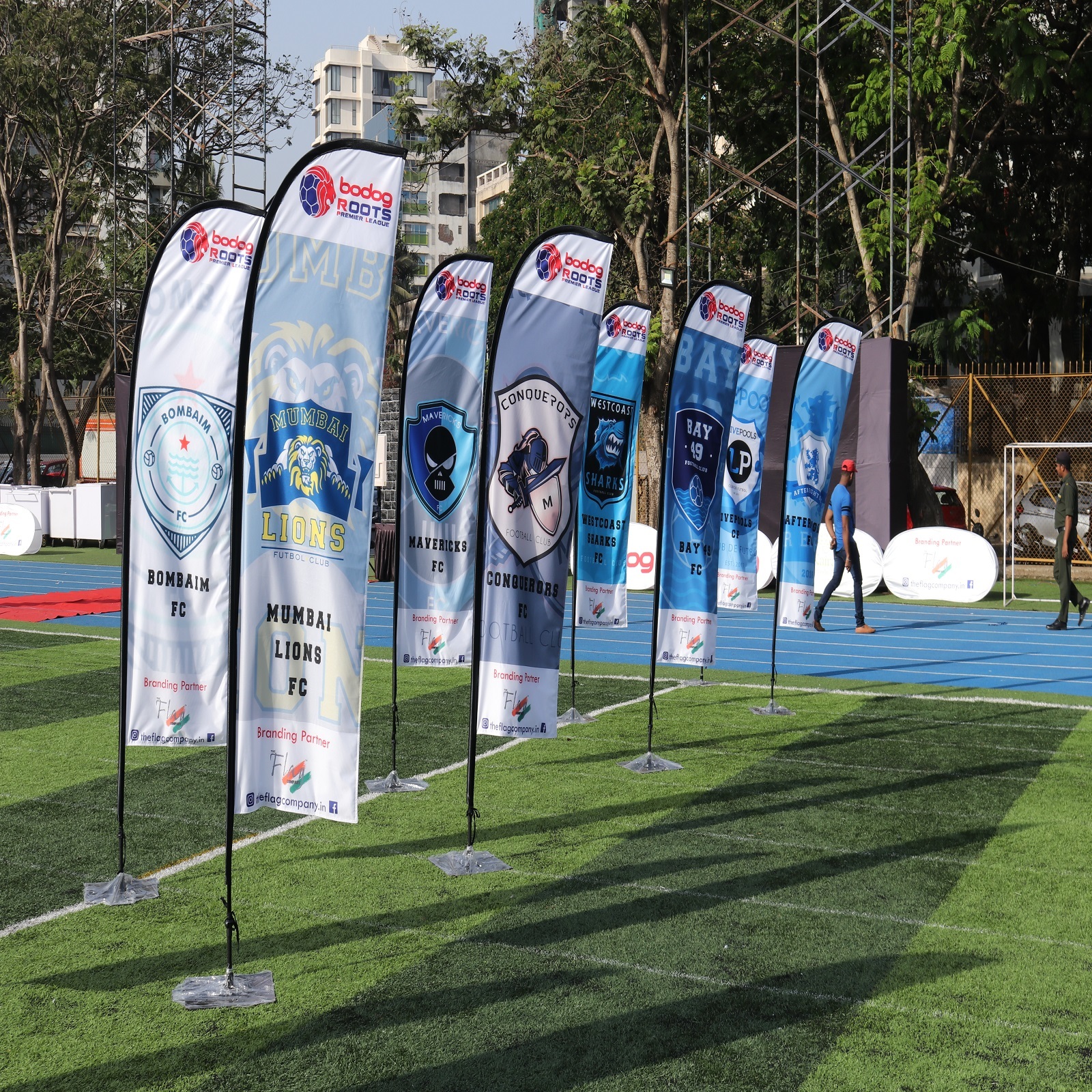 Indoor Swooper Flags - Flagpole Material: Fiberglass