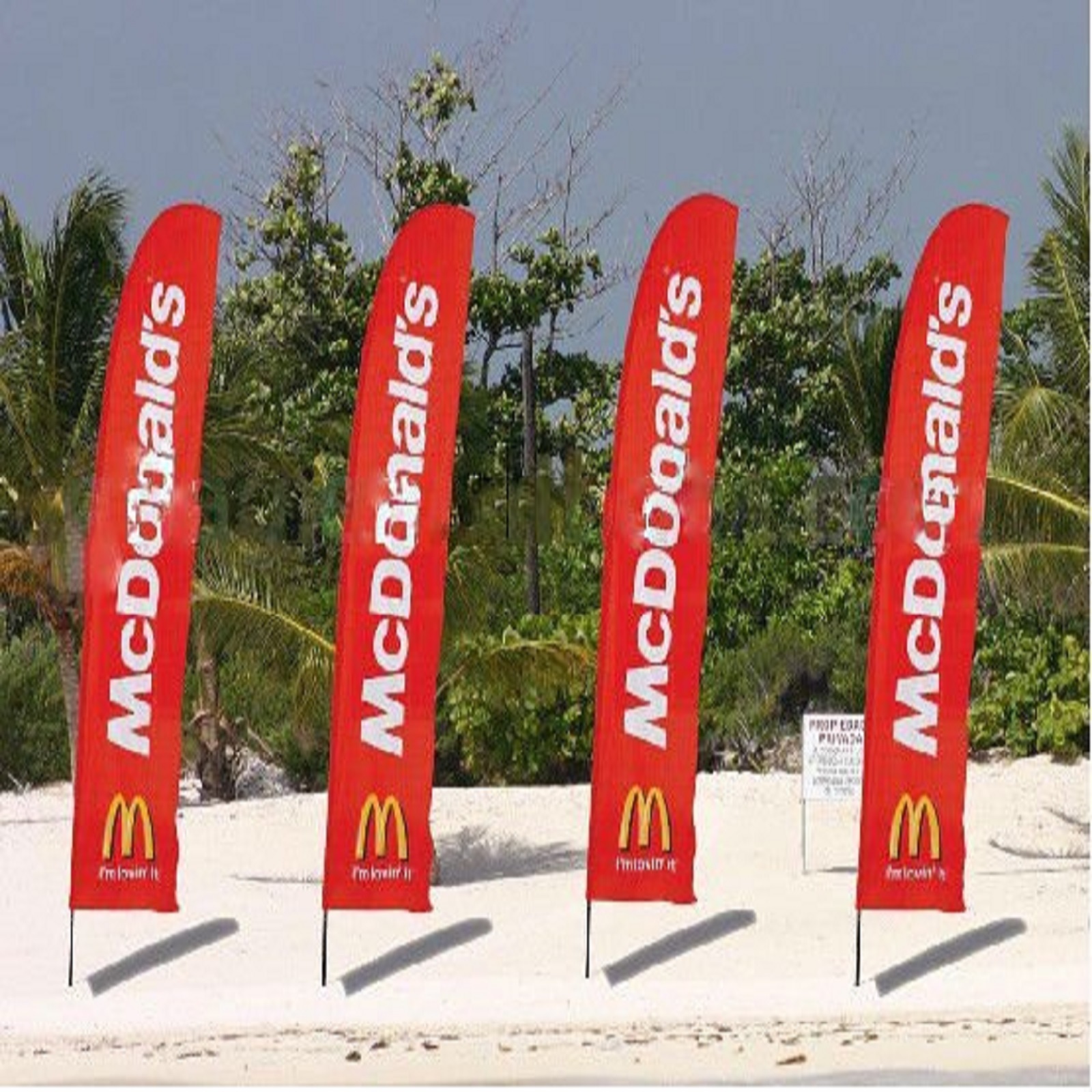 Indoor Swooper Flags - Flagpole Material: Fiberglass