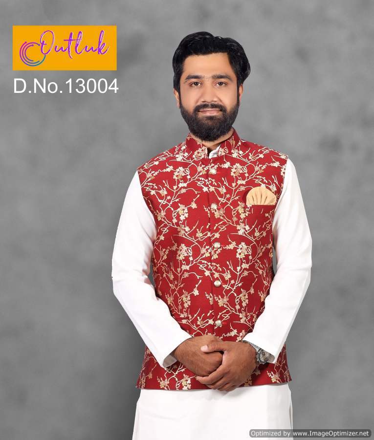 Multi Color Outlook Vol 13 Festive Wear Jacket Mens Wear Catalog Collection