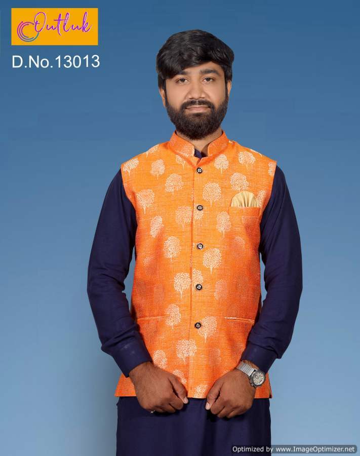 Multi Color Outlook Vol 13 Festive Wear Jacket Mens Wear Catalog Collection