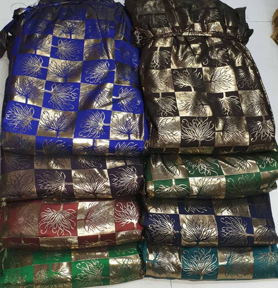 Flat Jari Jacquard Fabrics - 58" Width, 100 Cm Length | Washable, Multipurpose Use, Available In Various Colors And Designs