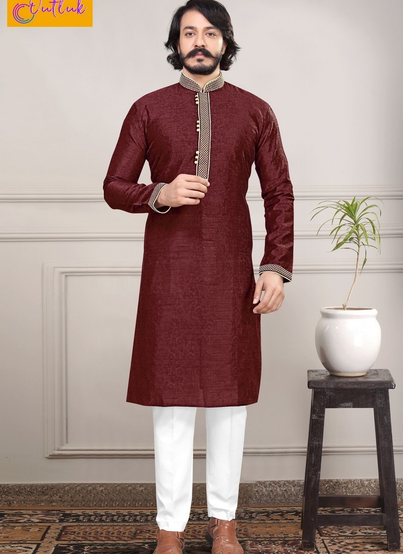 Multi Color Outlook Vol 14 Ethnic Wear Kurta Pajama Mens Wear Collection