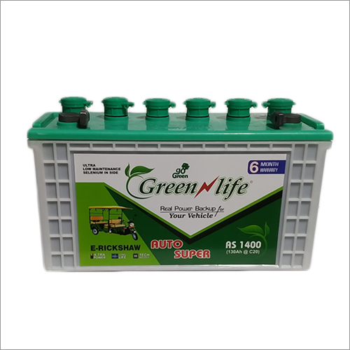 AS1400 E-Rickshaw Battery - 130 AH, 12 Volt Sealed Cellinium Lead Alloy | Maintenance Free, 1 Year Warranty