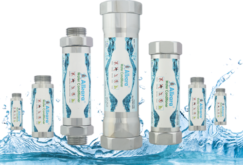Water Softener for Home - Stainless Steel, Zero Maintenance Eco-Friendly System | Softens Hard Water, Prevents Lime Scale, No Salts or Electricity, Stain-Free Bathrooms, Protects Plumbing and Appliances