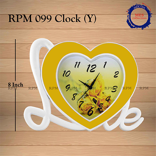 Black & White 8 Inch Table Clock