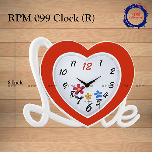 Black & White 8 Inch Table Clock
