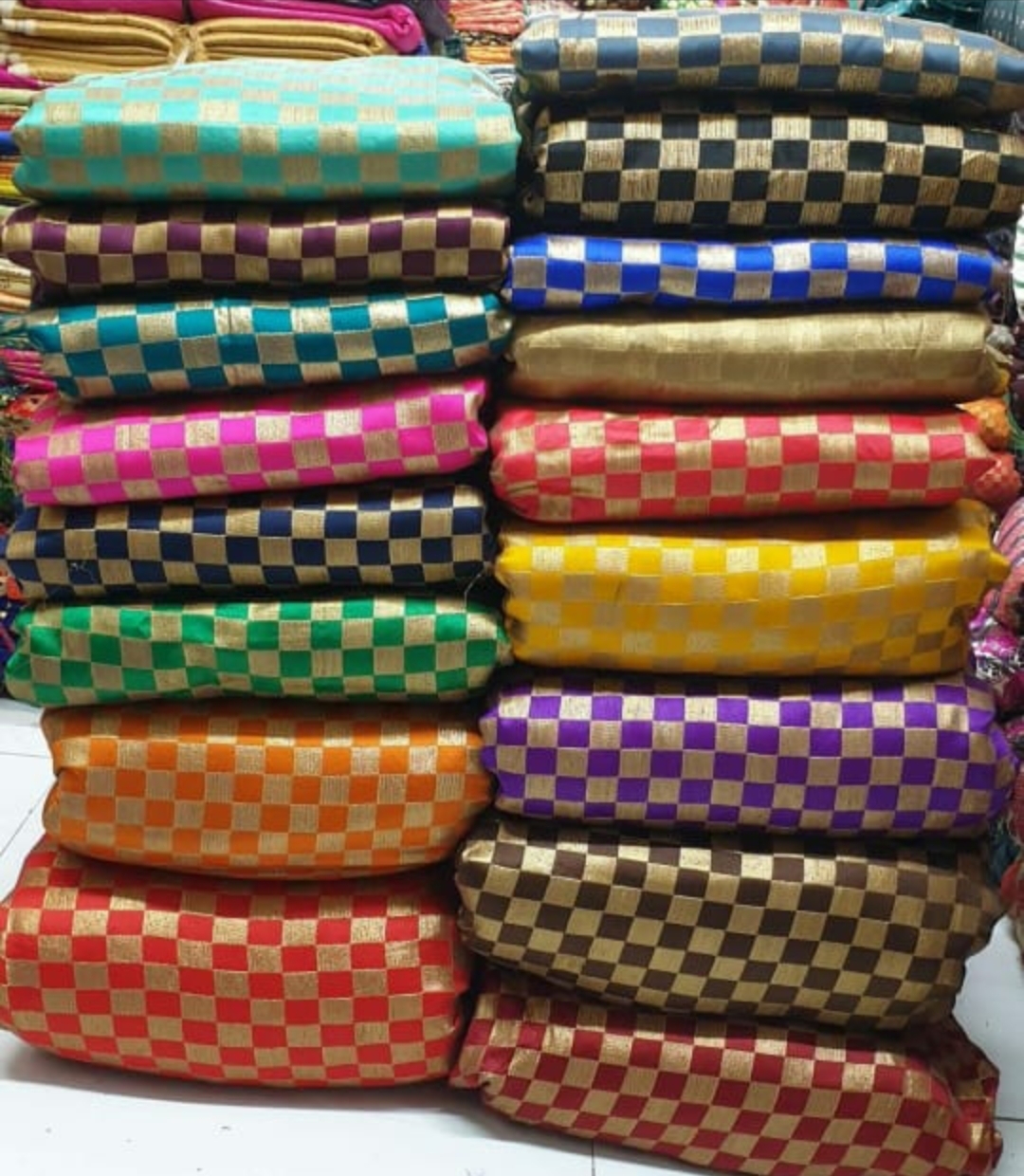 Marble Checks Fabrics - Marble Material, 100 Cm Length, Width 44 To 60 Inches, Available In Multiple Light & Dark Colors - Washable, Multipurpose Use