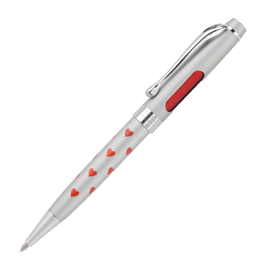 Personalised Two Name Window Ball Pen - Plastic, Black & Silver | Twist Action, Two Side Name & Logo, Ideal For Gifting And Brand Promotion