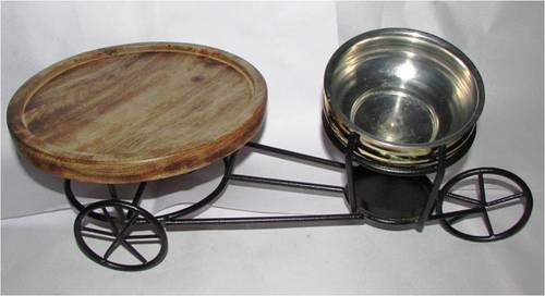 आयरन सजावटी स्नैक्स सर्विंग ट्रे