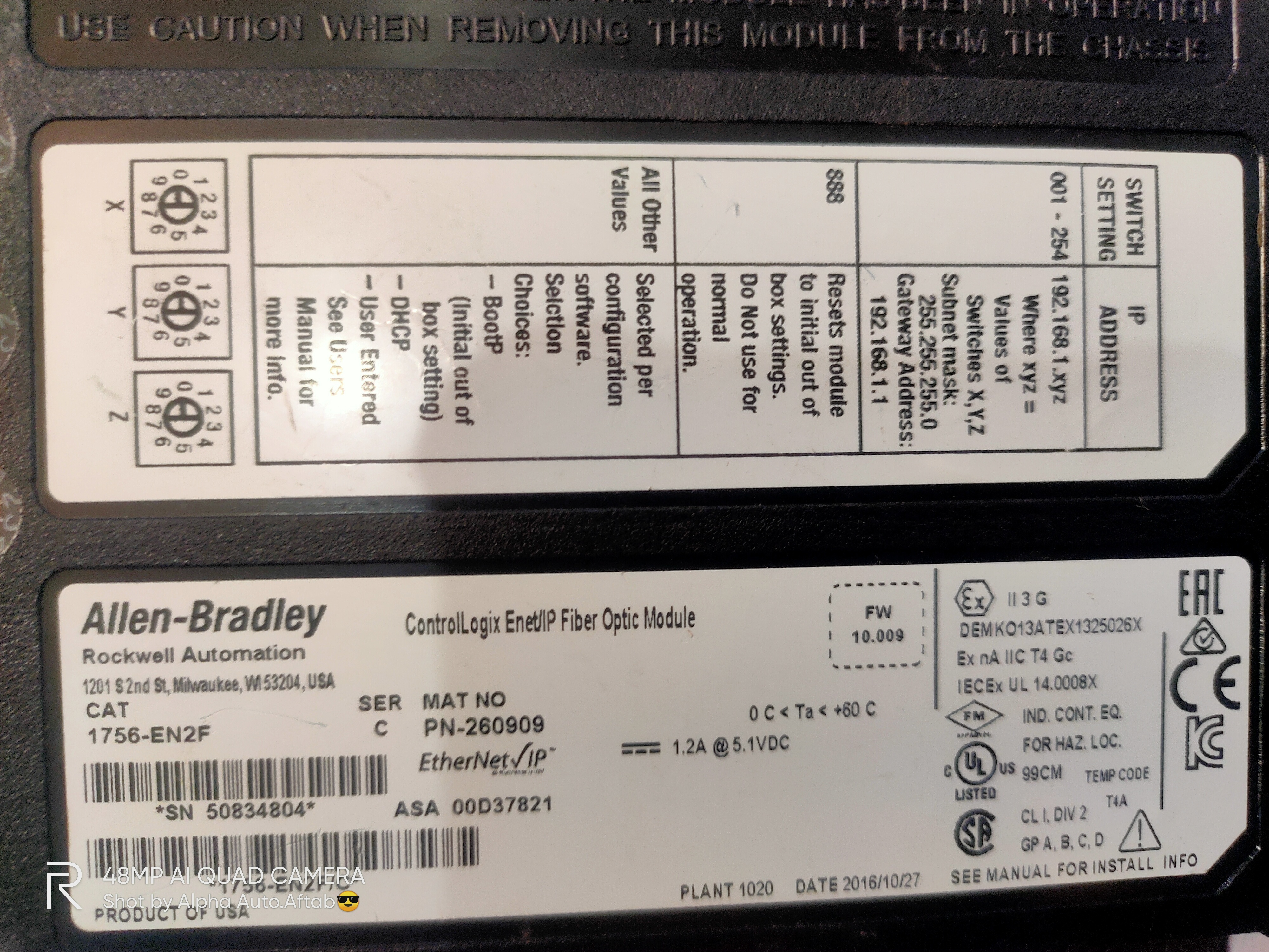 Allen Bradley 1756-en2f