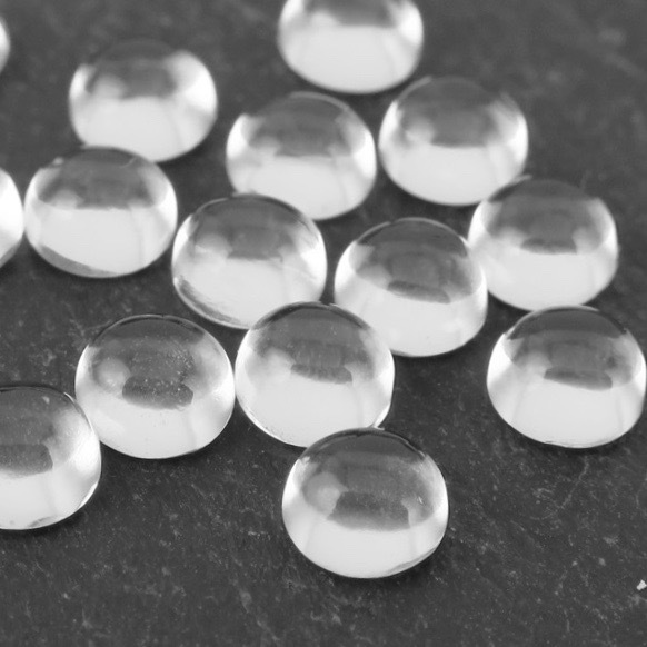 10mm Crystal Quartz Round Cabochon Loose Gemstones Grade: Aaa