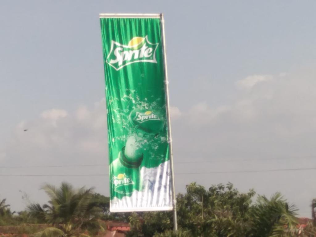 Advertising Flags - Customised Polyester 14x21 Feet To 75x105 Feet | Aluminium Pole Semi-stitched Wear And Tear Resistant