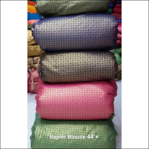 वॉशेबल ब्रोकेड रैपियर ब्लाउज फैब्रिक