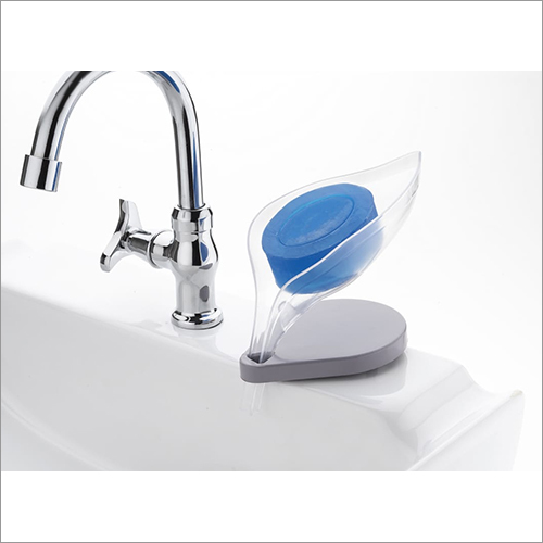 Transparent Plastic Leaf Shape Soap Holder