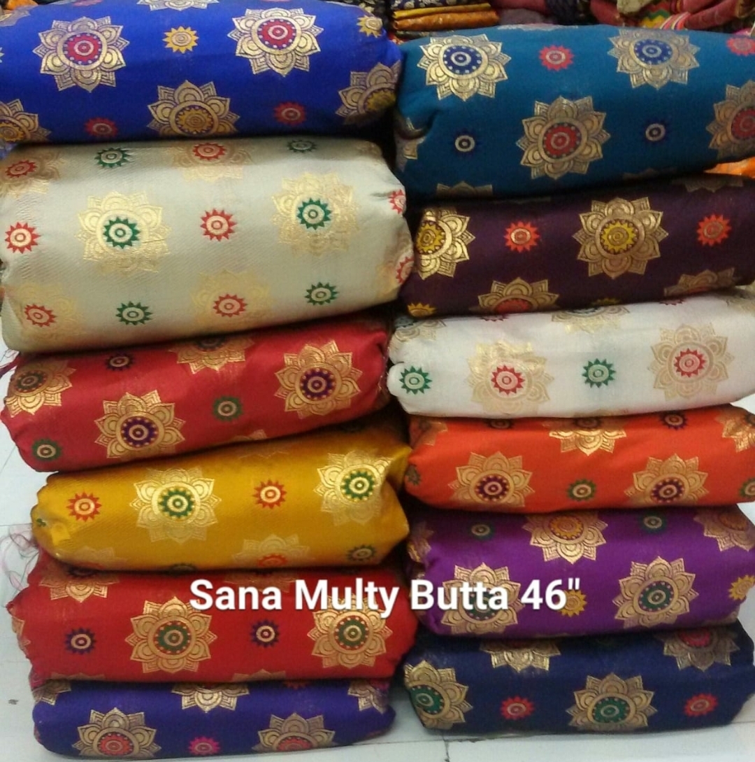 Sana Multi Butta Fabrics - Jacquard Fabric 100 Cm Length, 46" Width | Washable, Available In Various Light & Dark Colours, Multipurpose Use