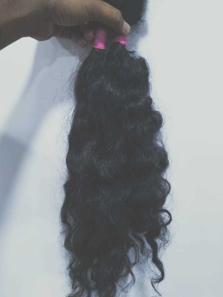 Raw Indian Virgin Hair - 100% Remy, Natural Color | Tangle-free, No Chemicals, Effortless Styling