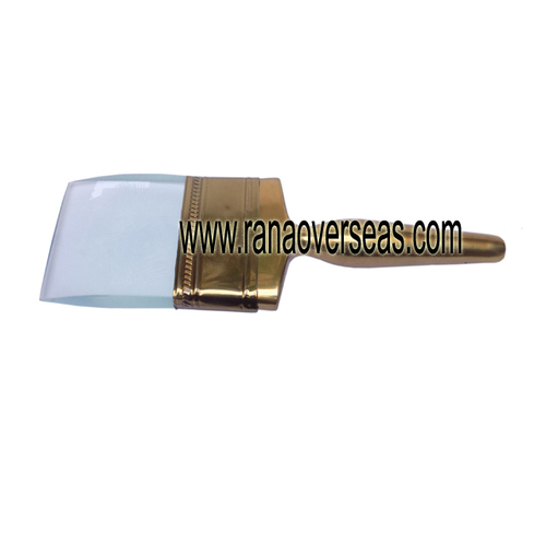 Gold Finish Paintbrush Design Magnifying Glass