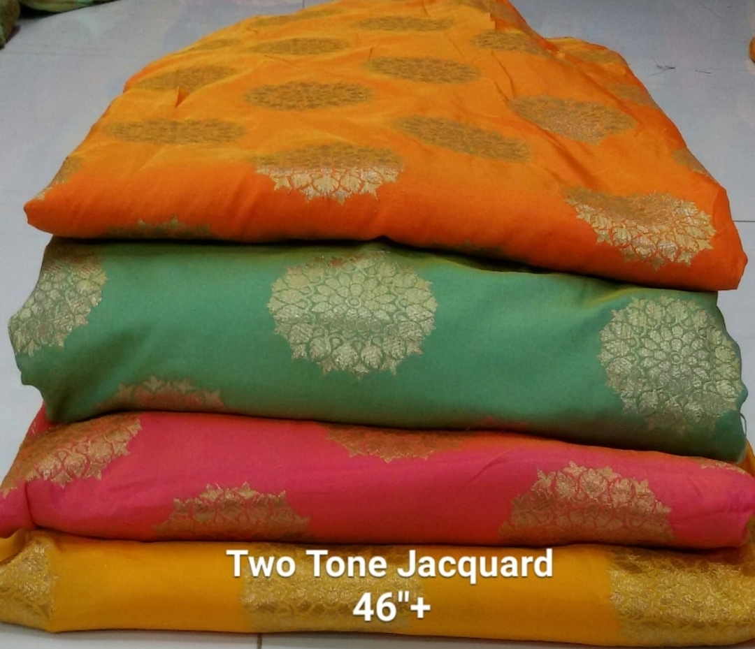 Two Tone Jacquard Fabrics - 100 Cm Length, 46 Inch Width | Washable, Multipurpose Use In Various Light & Dark Colors