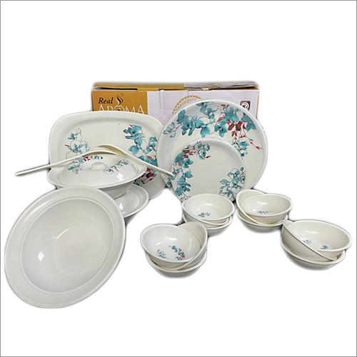 Pure White Melamine Crockery Set
