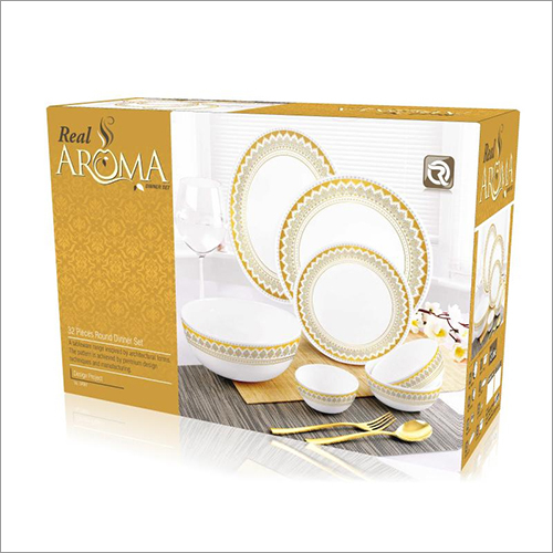 Pure White Melamine Crockery Set