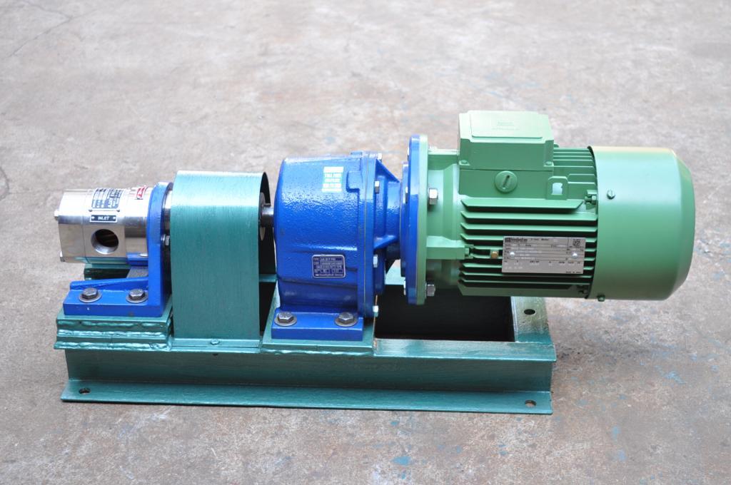 Ss Rotary Gear Pump - Ss 316 Material, Electric Powered, Blue And Silver | Durable, Hygienic, Efficient Fluid Transfer For Food Grade And Industrial Applications
