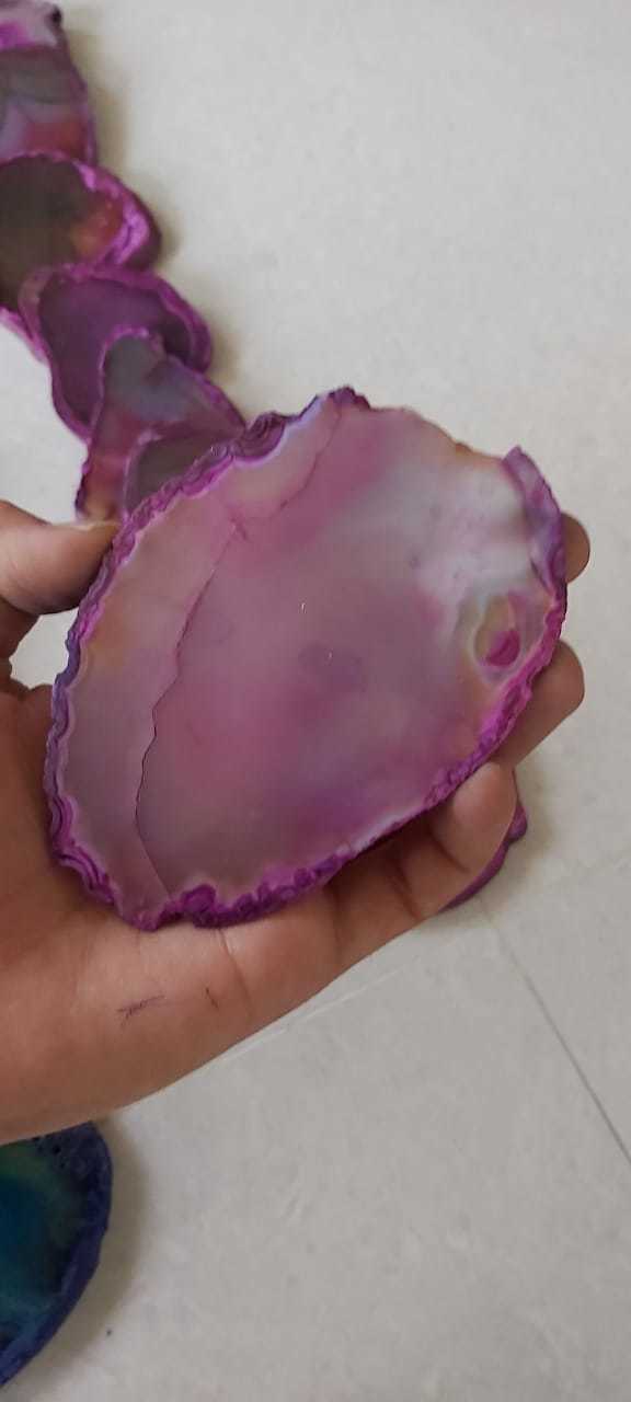 Pink Agate Slices