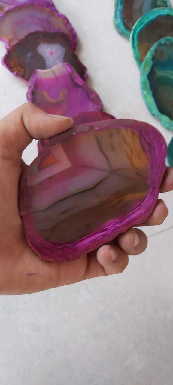 Pink Agate Slices