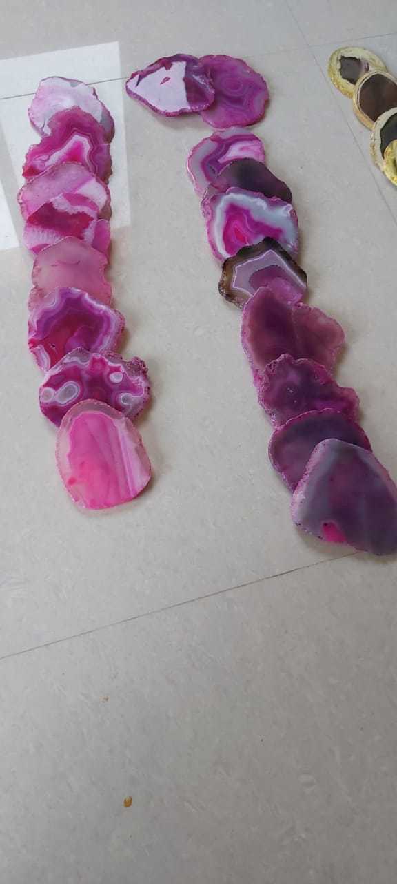 Pink Agate Slices