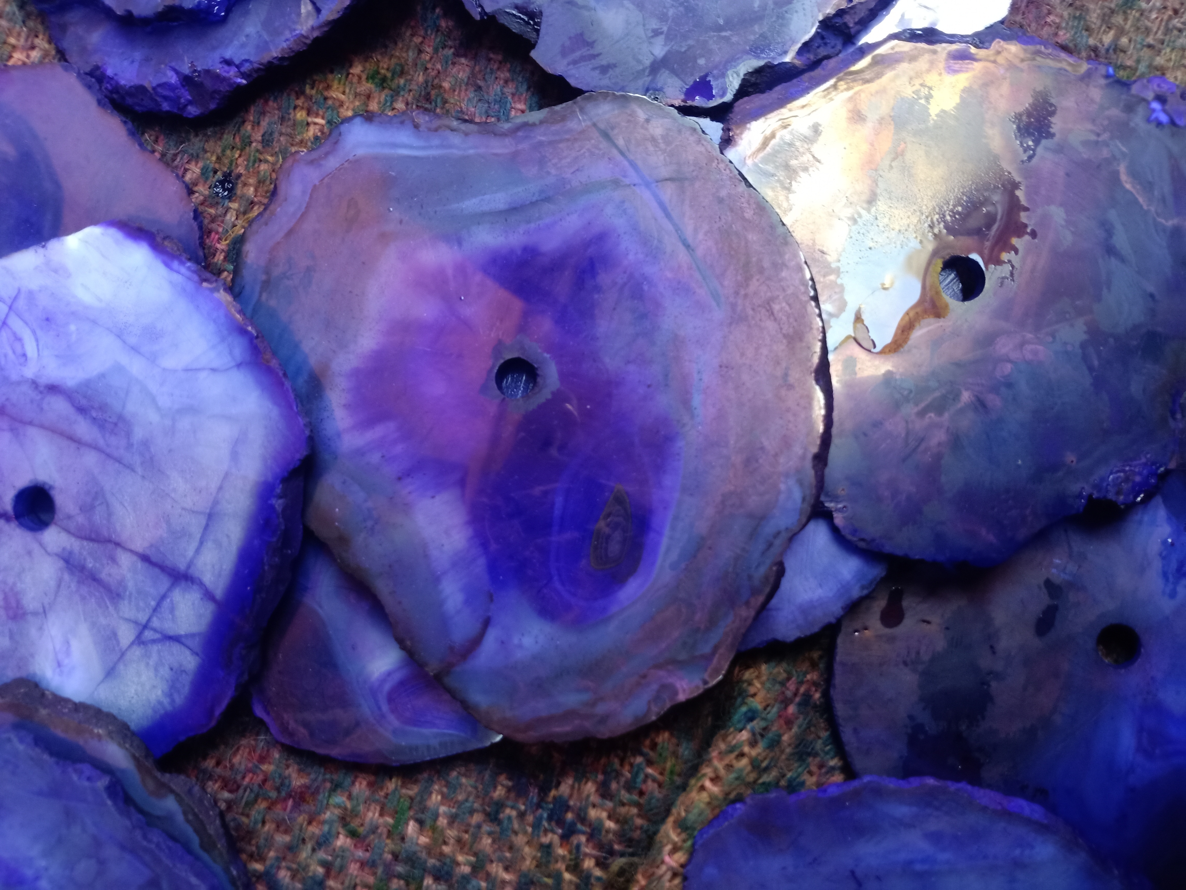 Blue Agate Slices