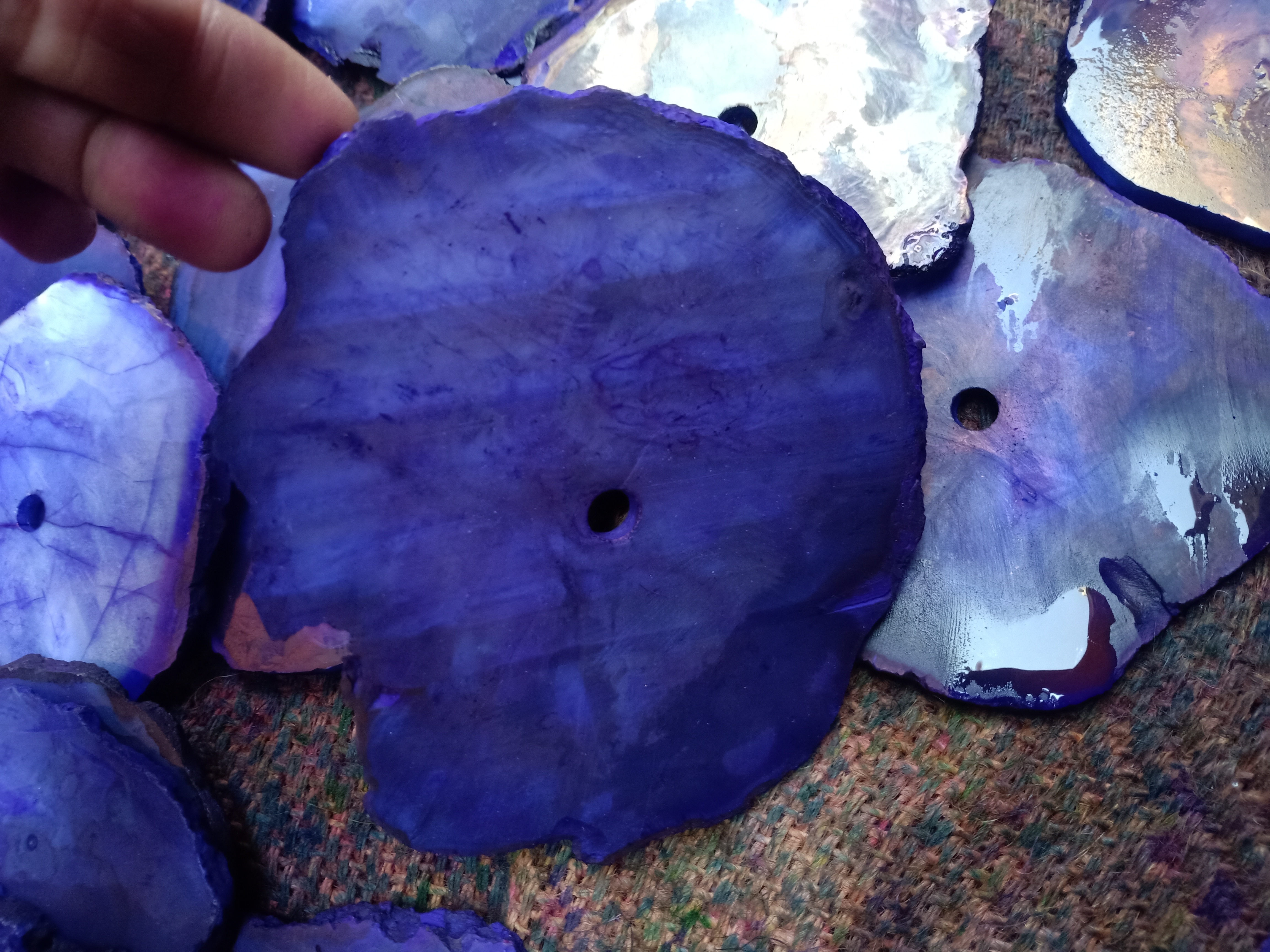 Blue Agate Slices