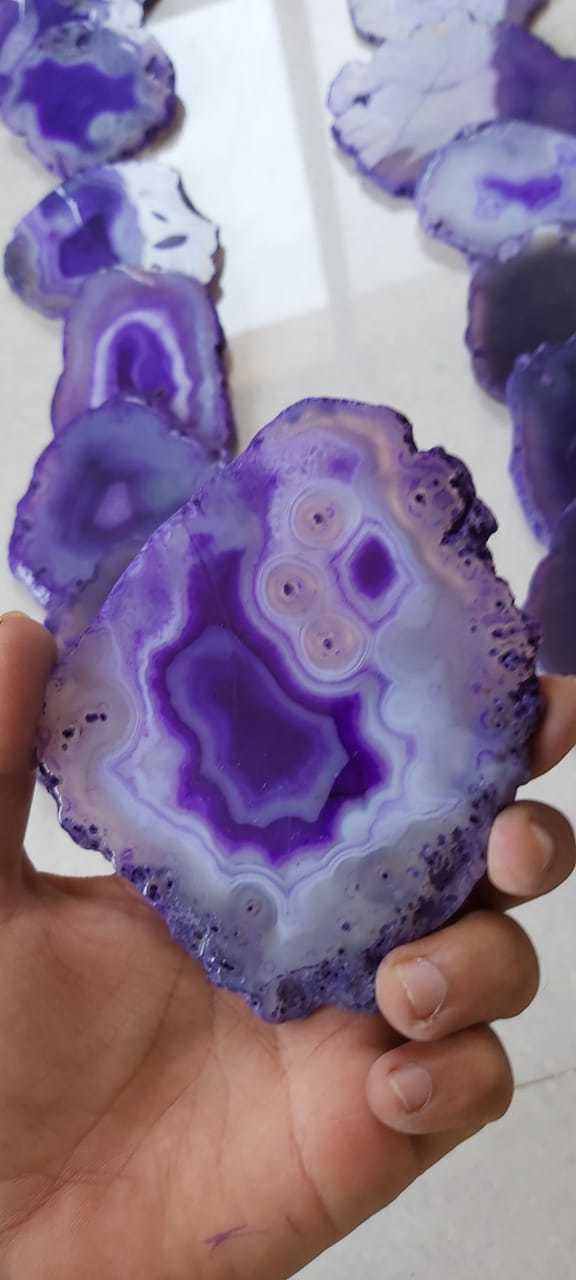 Blue Agate Slices