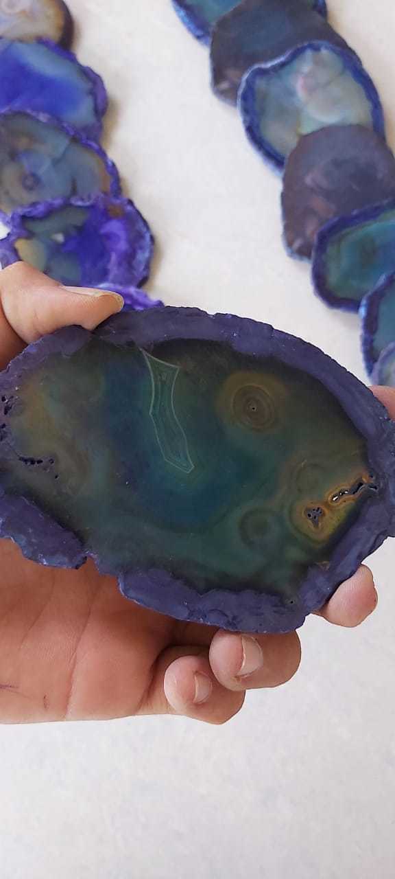 Blue Agate Slices
