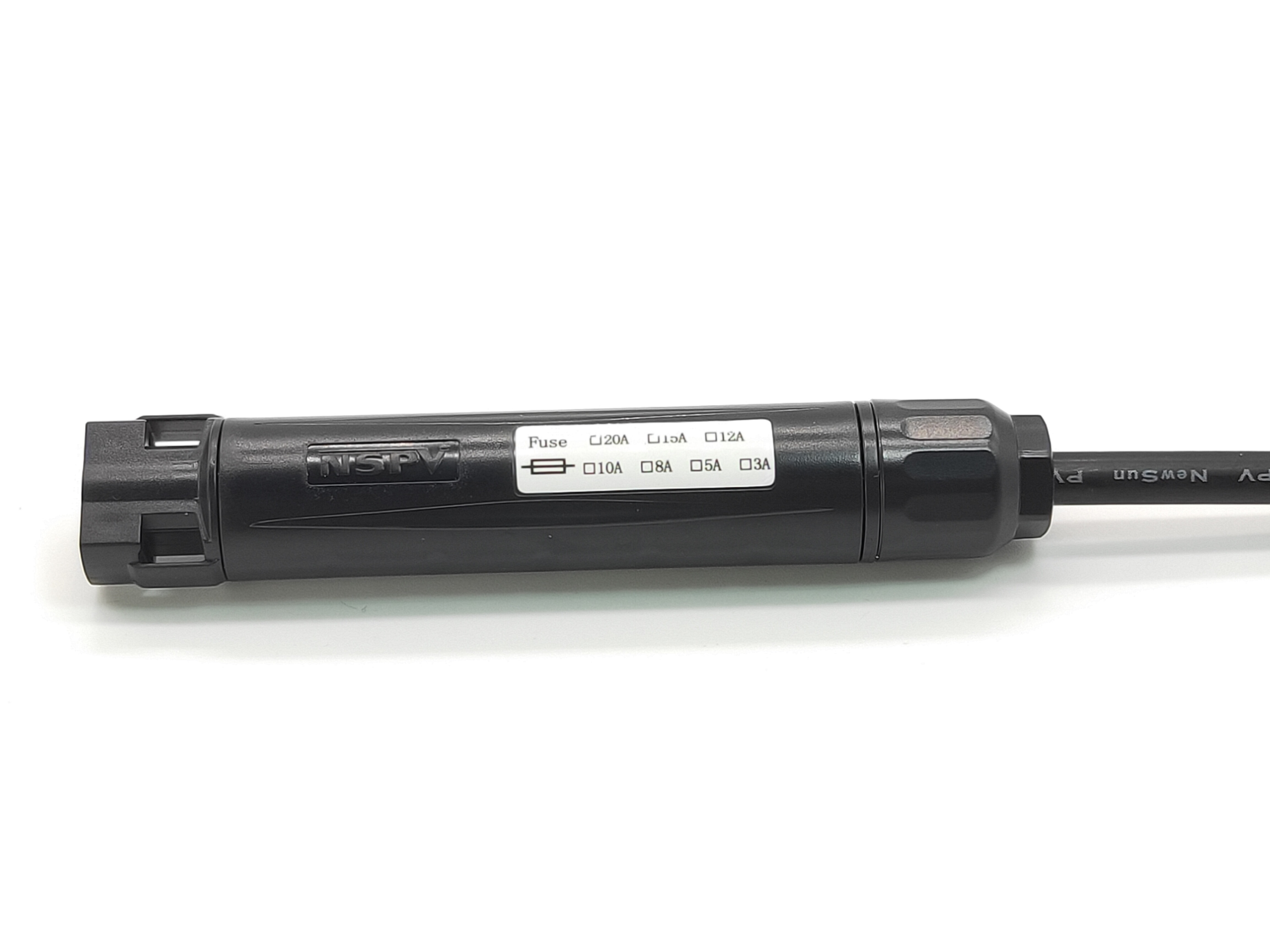 Black Solar Fuse Connector 1000vdc Matching Pv Mc4 In-line Fuse For Solar System