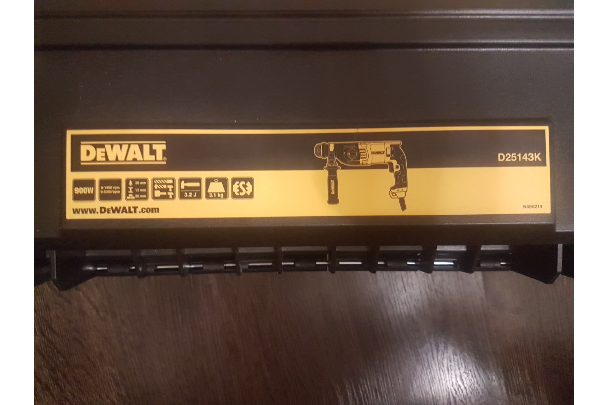 Yellow Dewalt D25143k 28mm 3 Mode Sds-plus Hammer