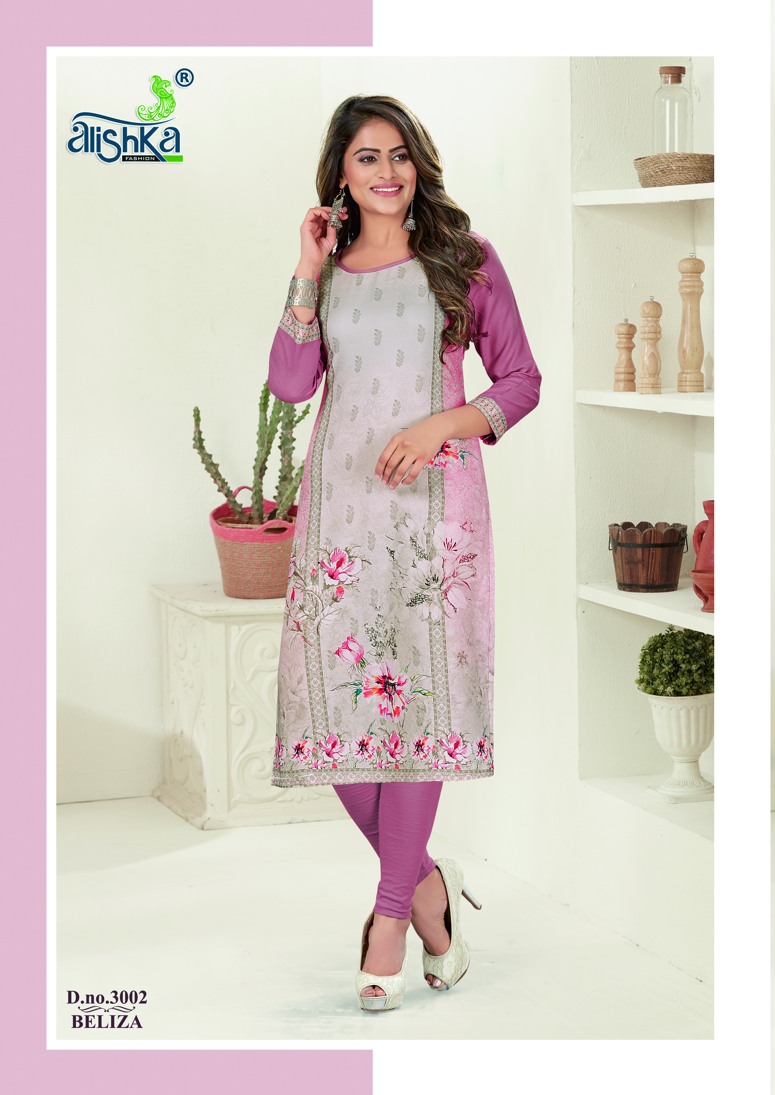 Digital Print Kurtis - Crepe Straight Kurti, Sizes L, M, Xl, Xxl, 8 Colors Available, Simple Style For Casual Daily Wear, Washable, All Seasons