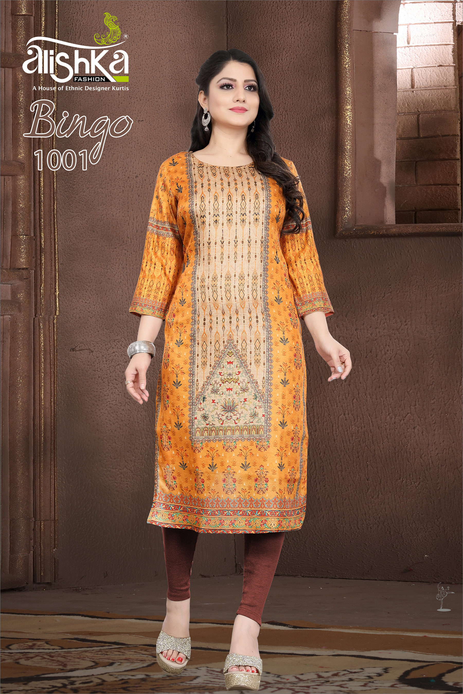 4 Digital Print With Handwork Kurti
