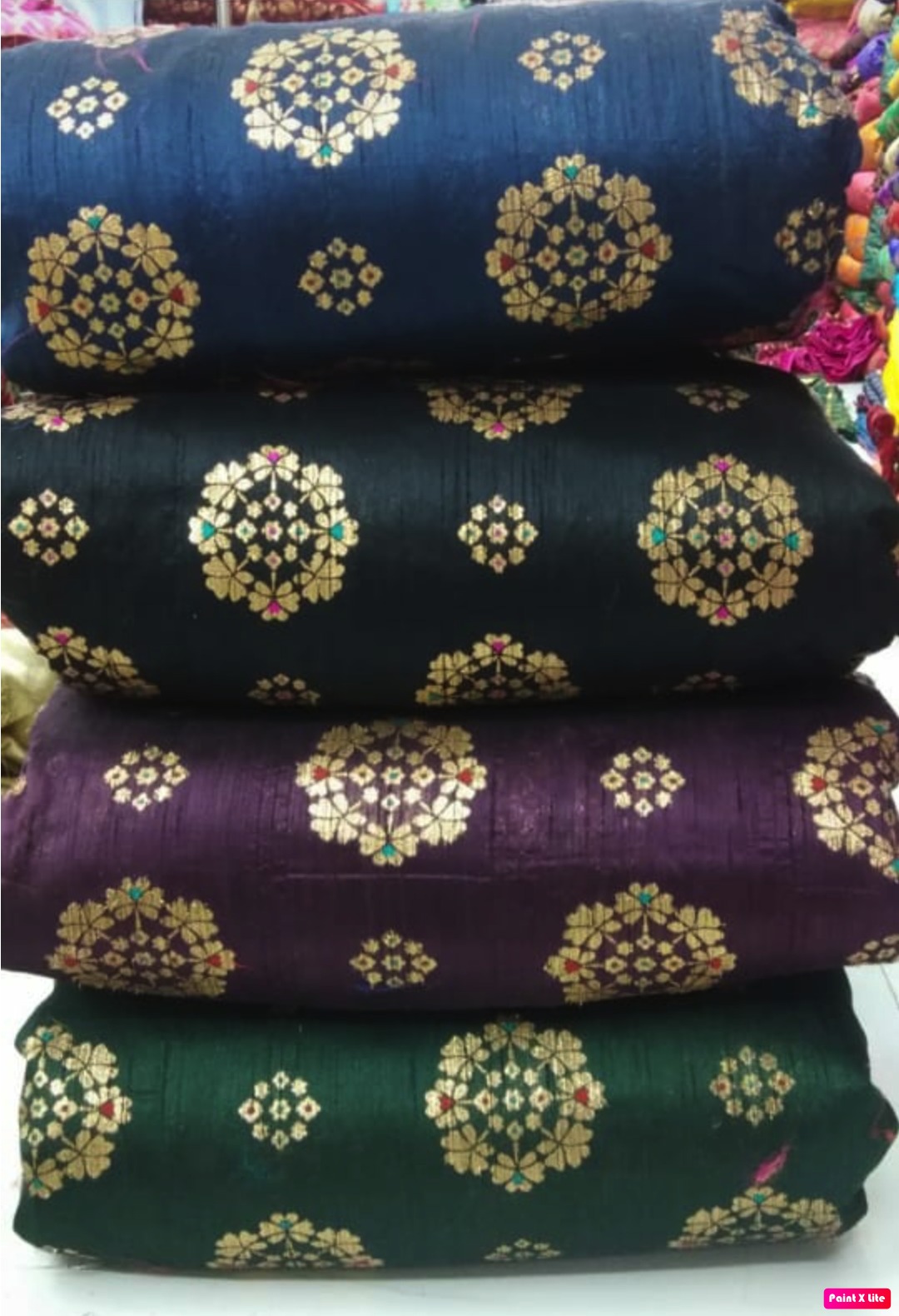 Peri Peri Brocade Fabric - 50" Width X 100 Cm Length | Washable, Available In All Light & Dark Colors, Multipurpose Use