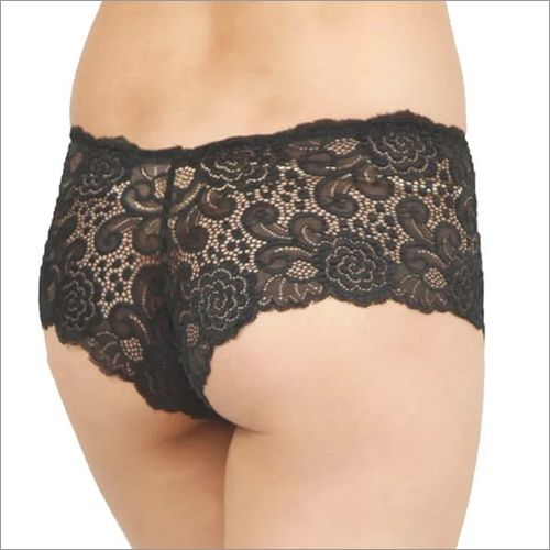 Ladies Black Net Panty - Imported Lekra Soft Cloth | Color: Black, Gender: Women, Size: All