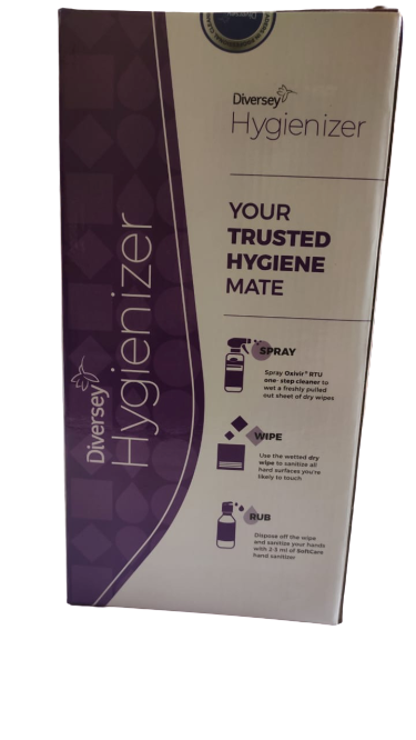 Diversey Hygienizer Kit Disinfectant Spray Wipe Sanitize Shelf Life: 2 Years