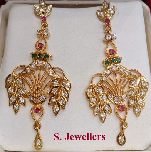 पारंपरिक सिल्वर इयररिंग